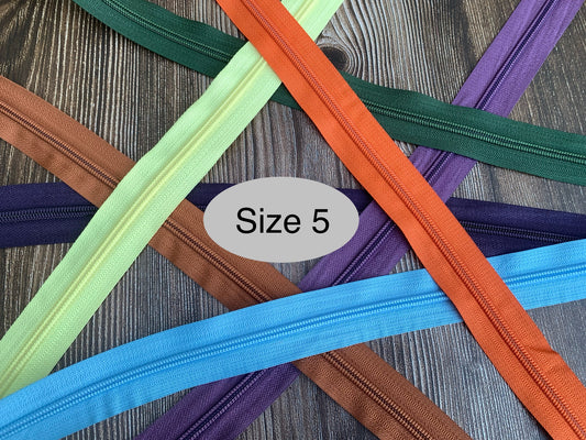Size 5 color zipper tapes, nylon zipper tapes by the metre G6