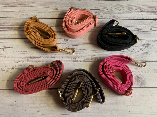 140cm faux suede leather straps, adjustable crossbody straps B3