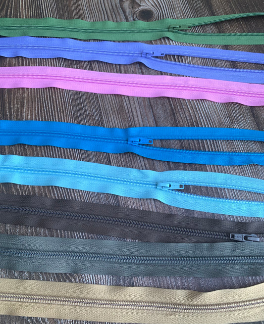 Pack of 25 - Size 5 nylon zips, 80-85 cm, clearance sale GS