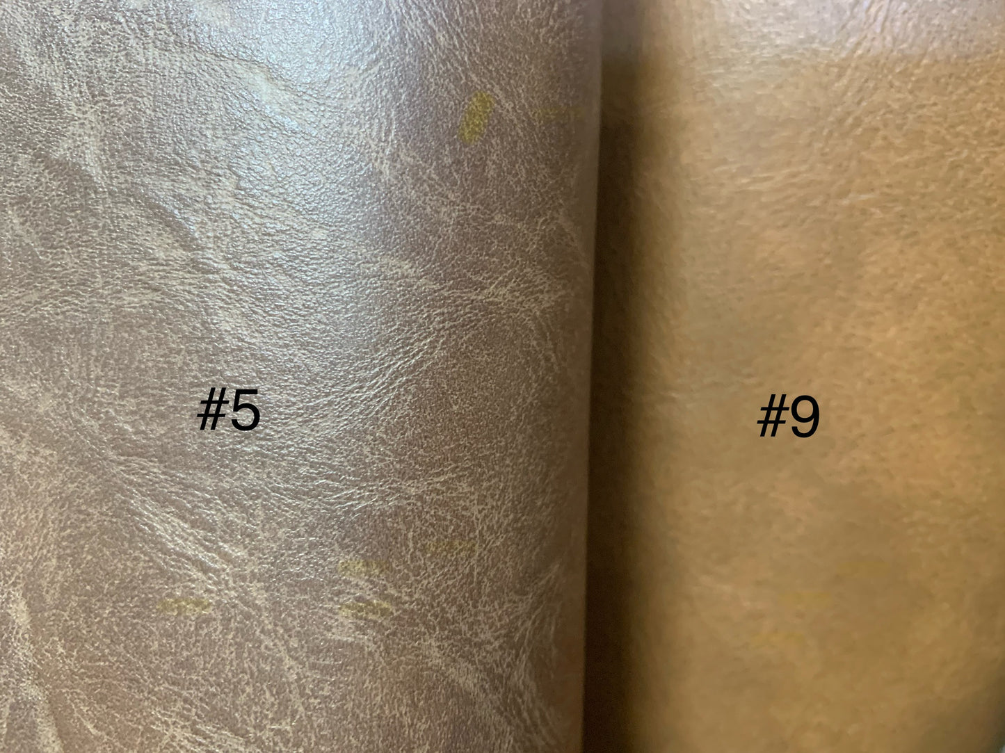 Luxury faux leather, faux full grain cow hide leather F5