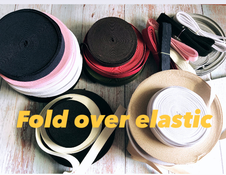 Fold over elastic binding tapes for bags, pockets, clothes, home decor and more, stretchy binding tapes