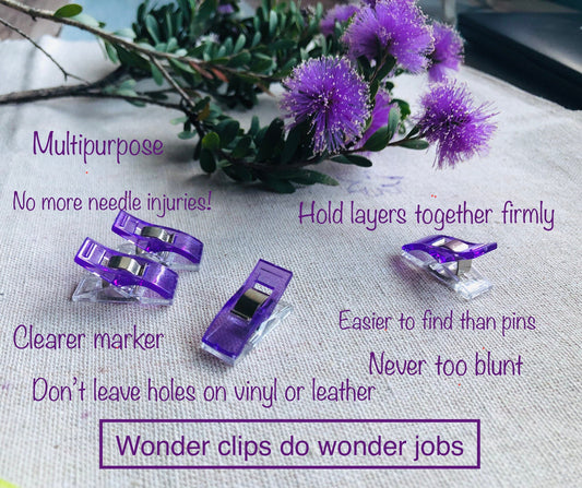 Quality wonder clips for sewing, crafting, leatherwork, sewing notion, quilting binding tool, sewing marker, DIY tool