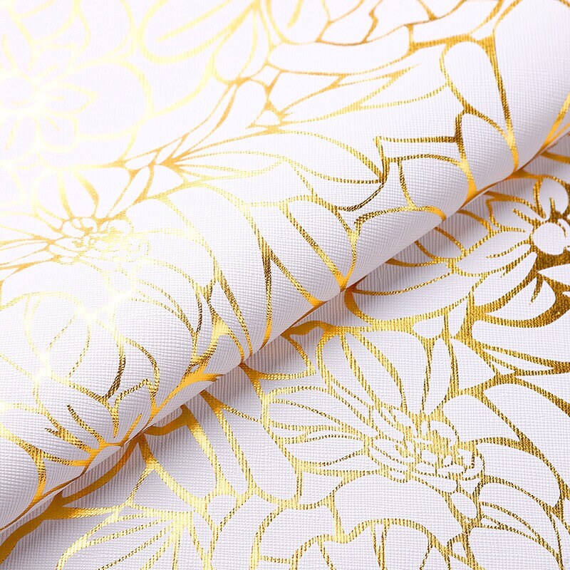 Gold printed Pleather, Vegan leather, Printed vinyl, Vinyl for bags, garments, Gold Vinyl for wedding, Christmas, home decor