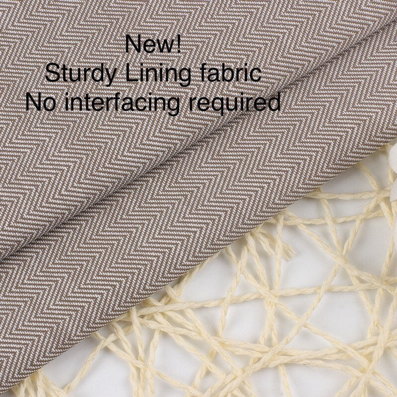 Herringbone lining material, sturdy lining fabric no interfacing requi ...