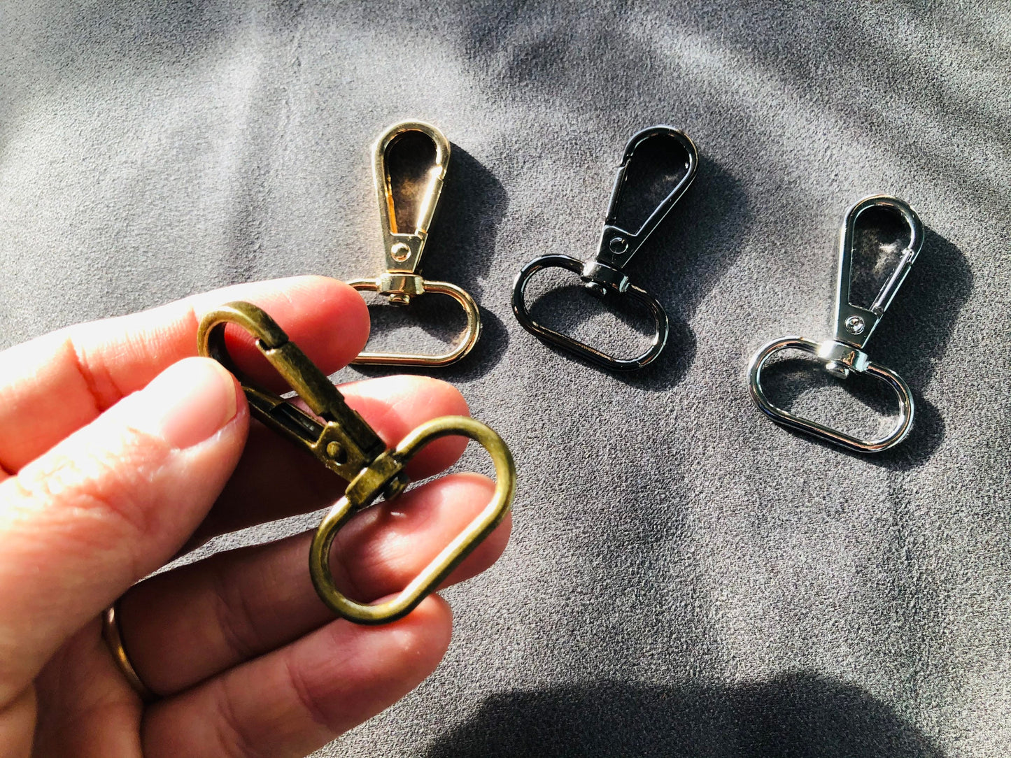 Quality swivel hooks 13mm, 25mm, 32mm, 38mm, bag hardware, crossbody,, tote bag, backpack fittings, bag making, handmade bags