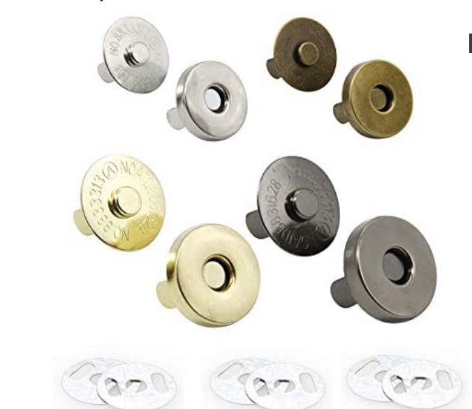 14mm Heavy duty magnetic snaps, magnetic buttons, magnetic clasps for bags, purses, wallets and jackets