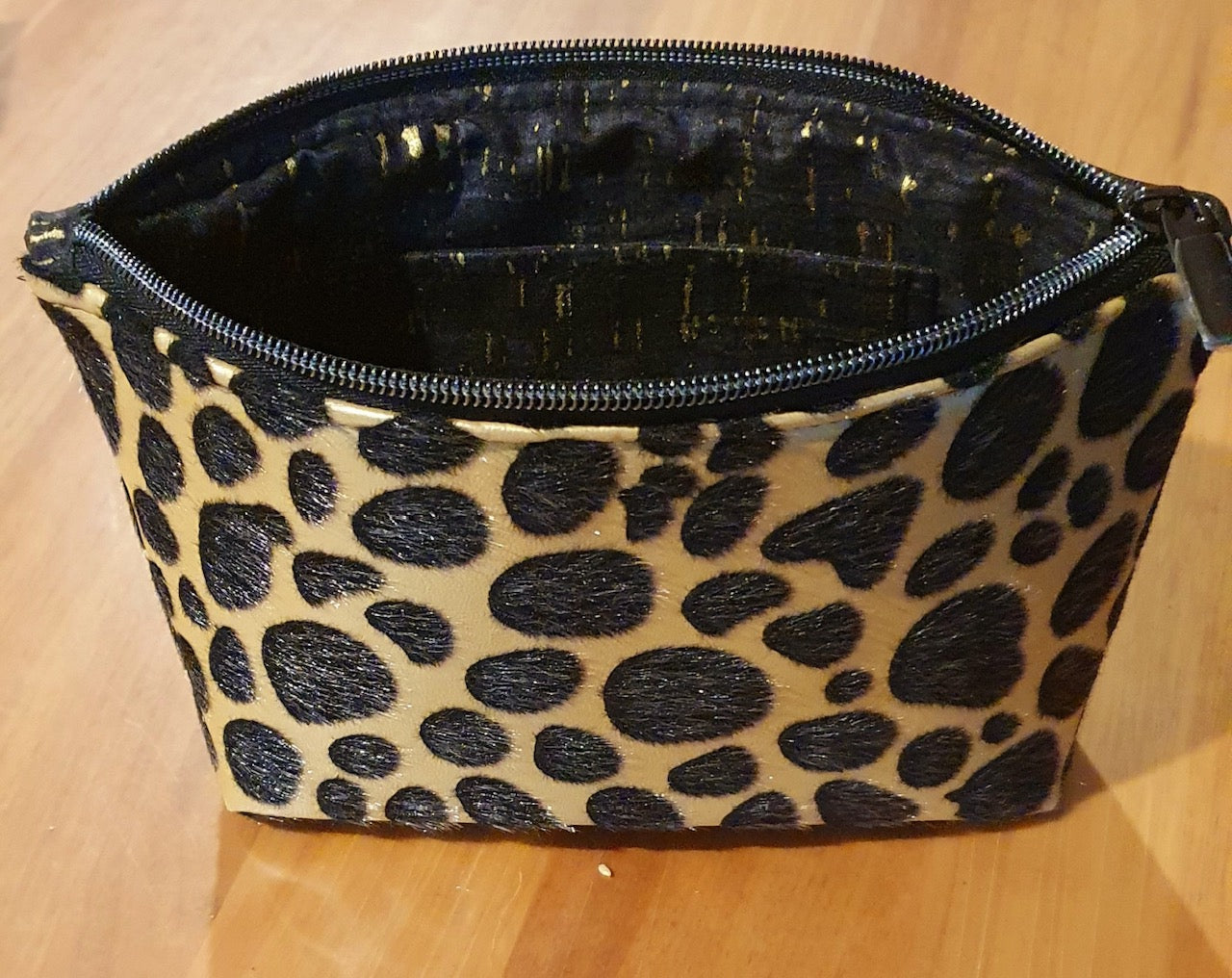 Textured faux leather, cheetah patterned vinyl, textured vinyl, synthetic leather with fur spots, Vegan Pleather, artificial leather for bags, garments, and upholstery by the meter