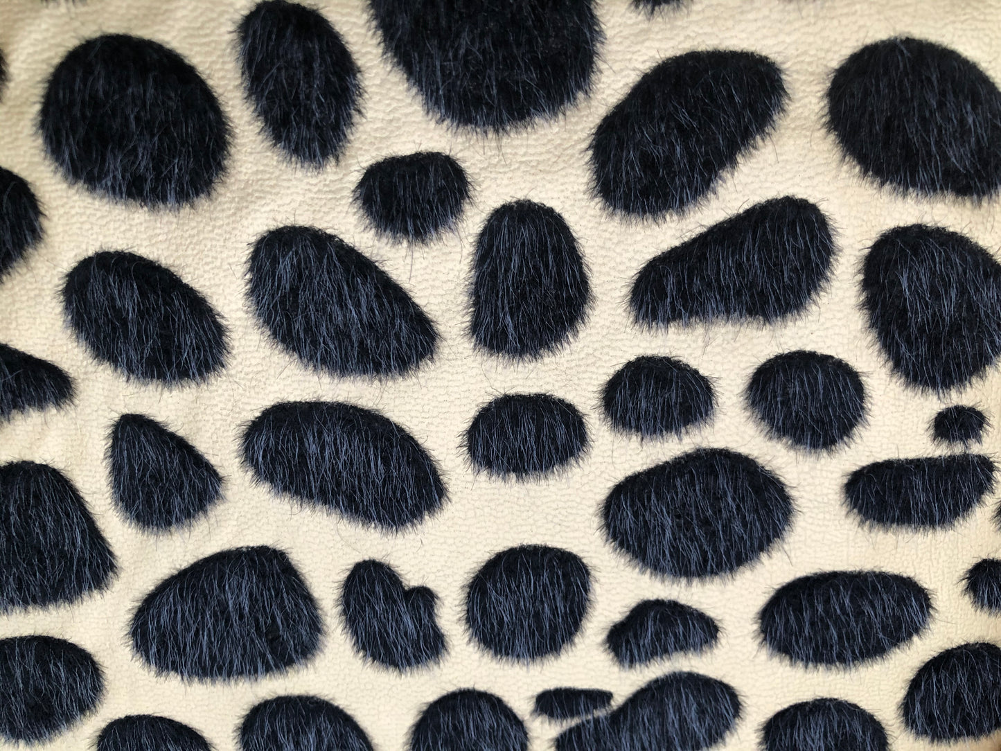Textured faux leather, cheetah patterned vinyl, textured vinyl, synthetic leather with fur spots, Vegan Pleather, artificial leather for bags, garments, and upholstery by the meter