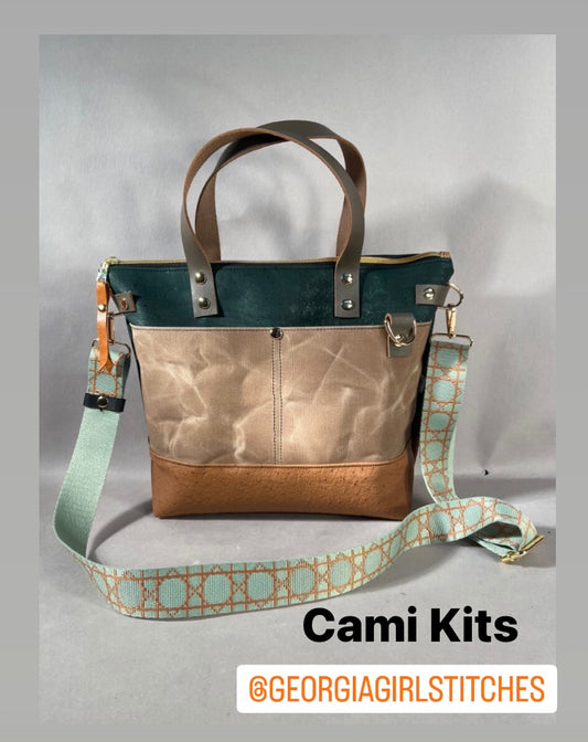 Cami bag sewing kits, Georgia Girl Stiches pattern