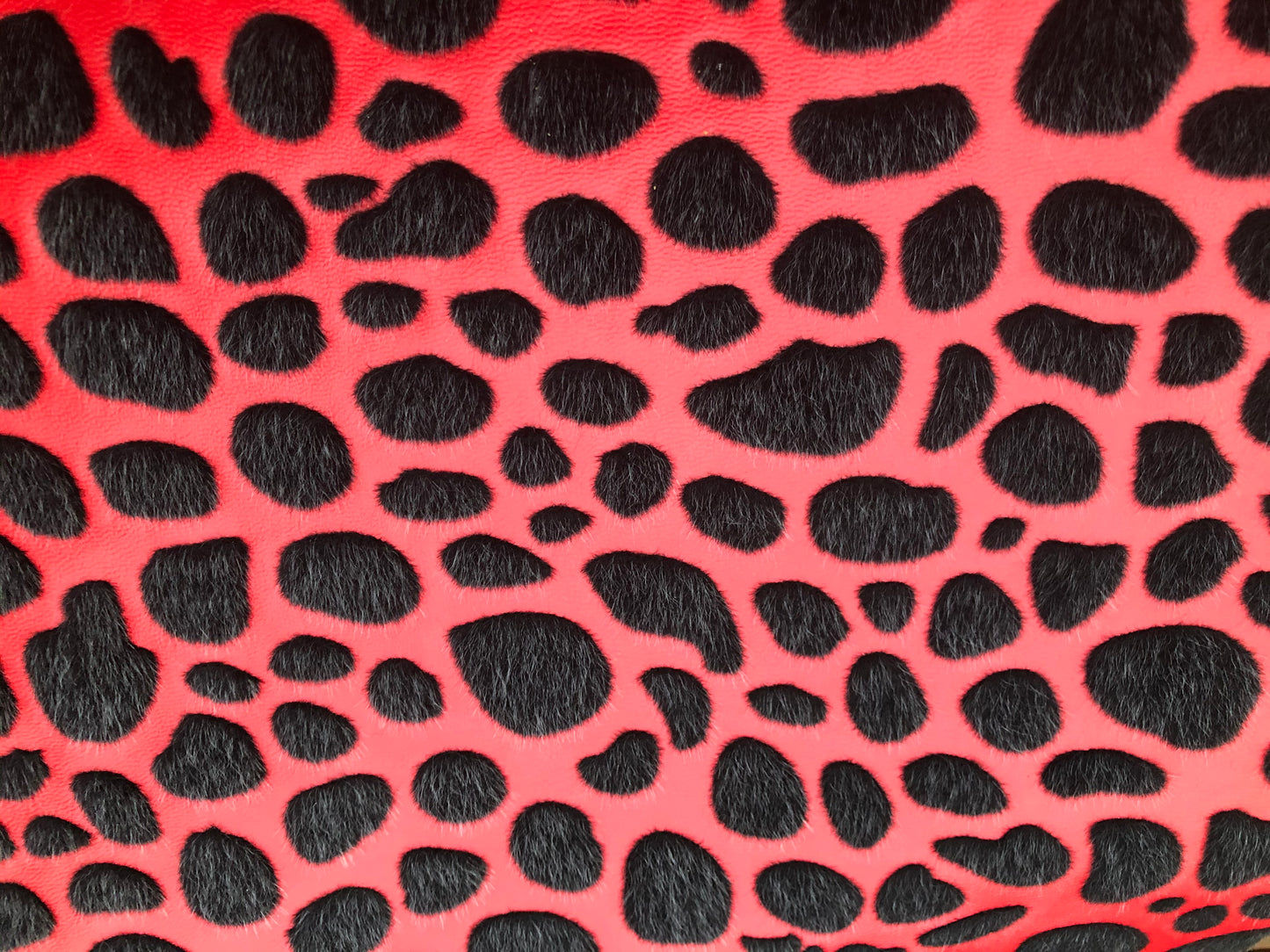 Textured faux leather, cheetah patterned vinyl, textured vinyl, synthetic leather with fur spots, Vegan Pleather, artificial leather for bags, garments, and upholstery by the meter