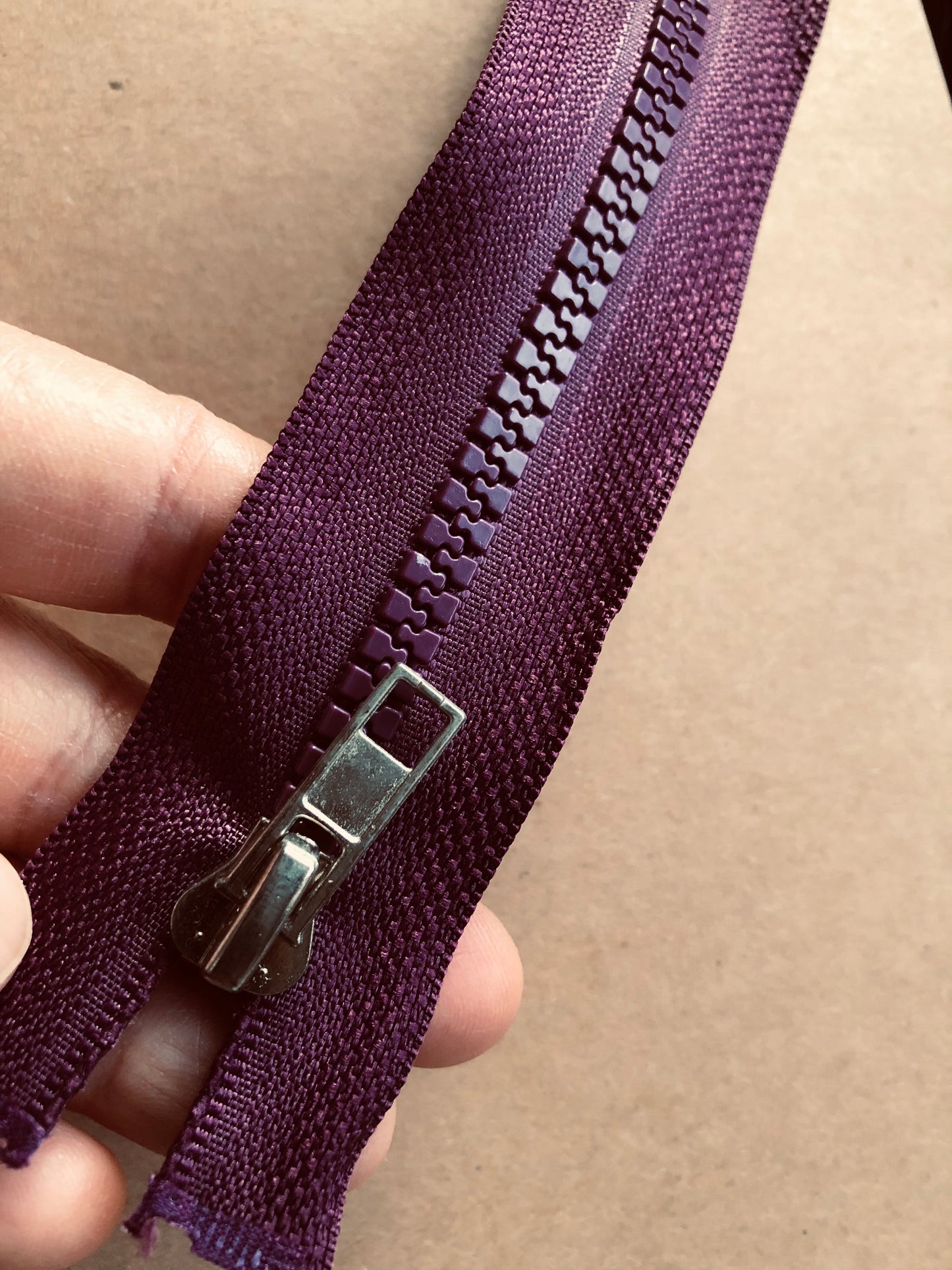 60cm Purple zipper tape for pouches, bags, jackets