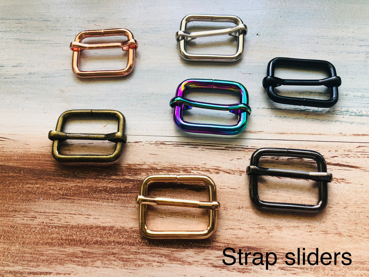 Quality Strap slider 13mm, 25mm, 32mm, 38mm, bag hardware, crossbody bag fittings, bag making, metal rings, handmade bags