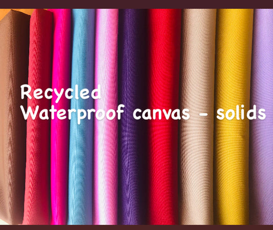 1m of Recycled Waterproof canvas for bags, home decor, outdoor wear, tent, tablecloth, cushion cover, curtains