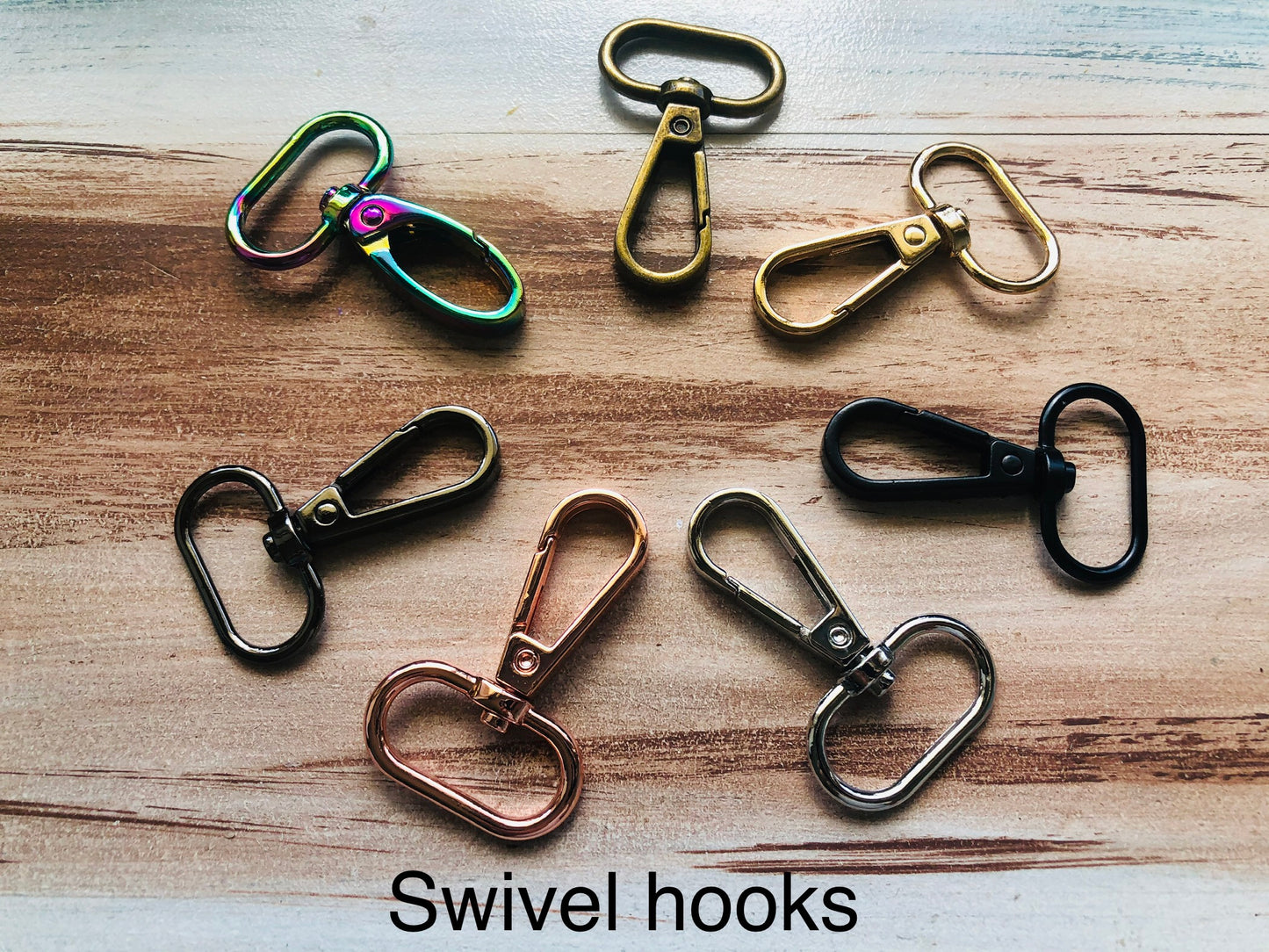Quality swivel hooks 13mm, 25mm, 32mm, 38mm, bag hardware, crossbody,, tote bag, backpack fittings, bag making, handmade bags